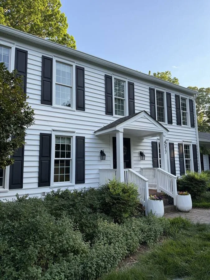 After — Exterior clean — full house